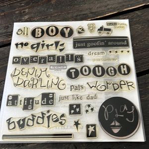 Close to my heart my acrylix stamp set-Childhood Boy